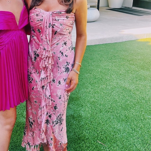 Cinq a Sept Wildflower Elise Strapless Midi-Dress - Picture 7 of 7